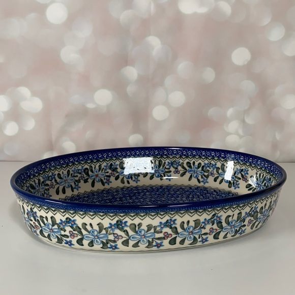 CERAMIKA ARTYSTYCZNA NWOT 14” Oval Baker - Picture 1 of 9